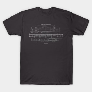 Astoria's Hell Gate Bridge Design by OAK T-Shirt